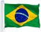 G128 Combo Pack: USA American Flag 3x5 Ft 150D Printed Stars & Brazil (Brazilian) Flag 3x5 Ft 150D Printed